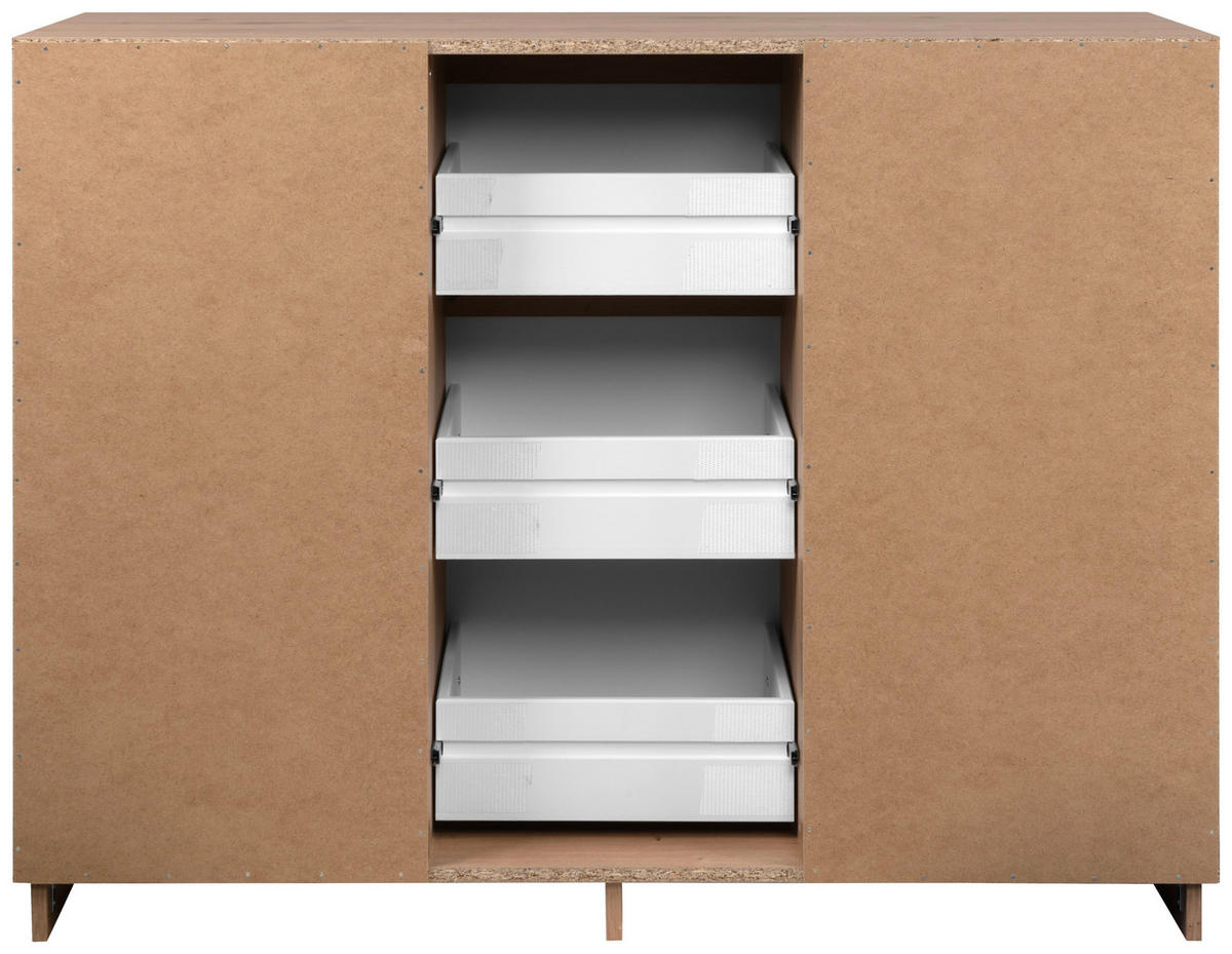 KOMODA   117/88/40 cm   hrast Artisan  - hrast Artisan, Trend, drvni materijal (117/88/40cm)