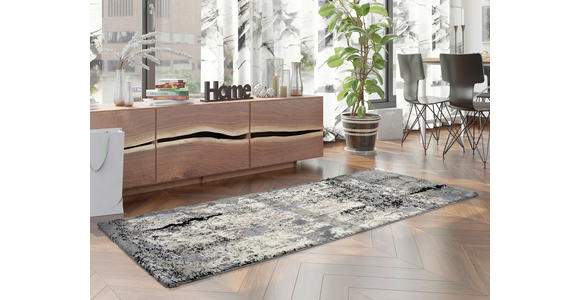 LÄUFER 80/200 cm Timeline Quantum Hellgrau  - Hellgrau, Design, Textil (80/200cm) - Novel