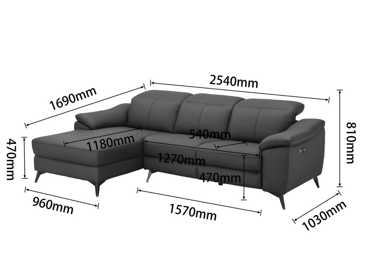 ECKSOFA  Lederlook Kombination Echtleder/Lederlook Schwarz  - Schwarz, Design, Leder/Textil (168/254cm) - Xora