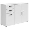 KOMMODE  in 120/83/40 cm  - Anthrazit/Schwarz, MODERN, Holzwerkstoff/Kunststoff (120/83/40cm) - Carryhome
