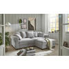 ECKSOFA in Cord Hellgrau  255/185 cm  - Hellgrau/Schwarz, KONVENTIONELL, Kunststoff/Textil (255/185cm) - MID.YOU