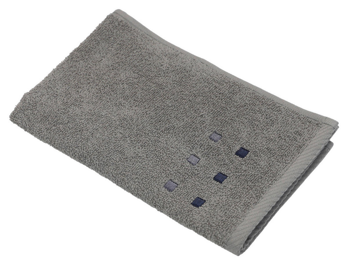 GÄSTETUCH 30/50 cm QUATTRO Anthrazit  - Anthrazit, KONVENTIONELL, Textil (30/50cm) - Esposa