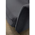 SCHLAFSOFA Struktur Dunkelgrau Zierkissen, Rückenkissen, Bettkasten, Schlaffunktion, Rücken echt, Liegefläche im Originalstoff  - Dunkelgrau/Schwarz, KONVENTIONELL, Kunststoff/Textil (237/94/117cm) - Carryhome