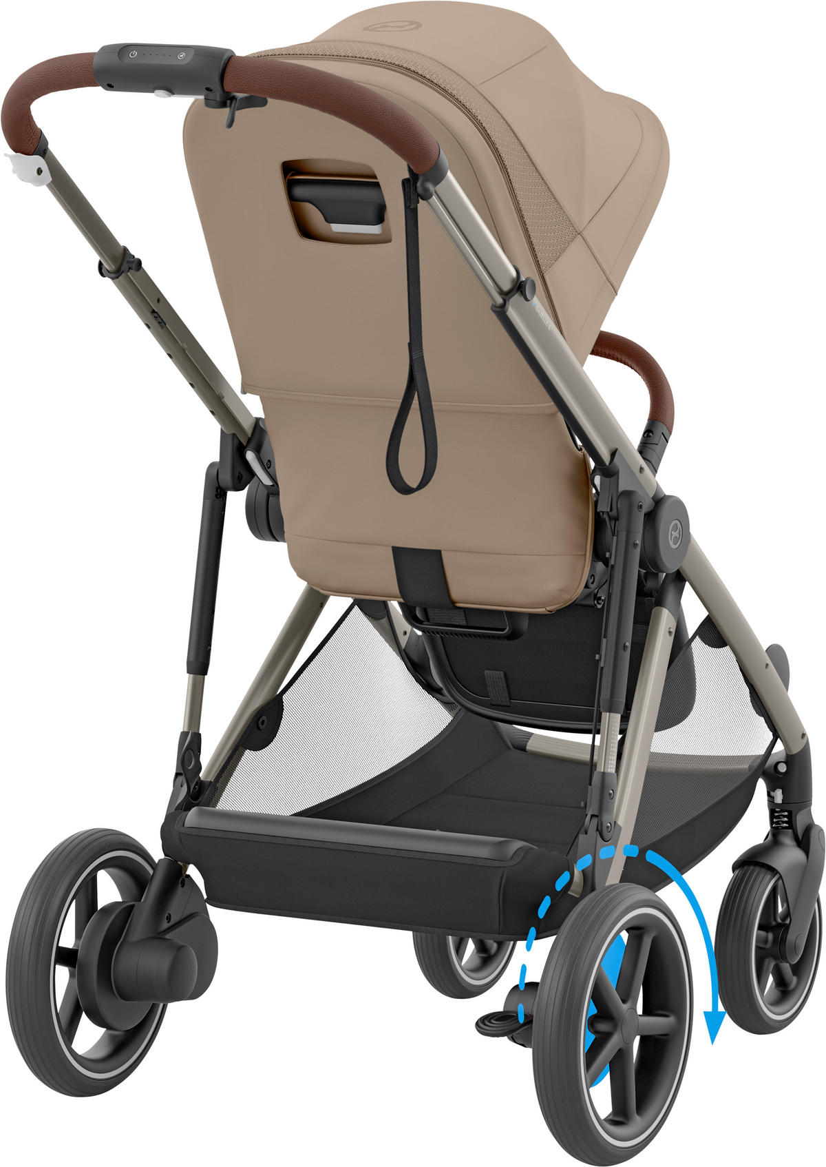 KINDERWAGEN EGAZELLE S  - Taupe, Basics, Kunststoff/Metall (94.5-107,5/66/100cm) - cybex GOLD