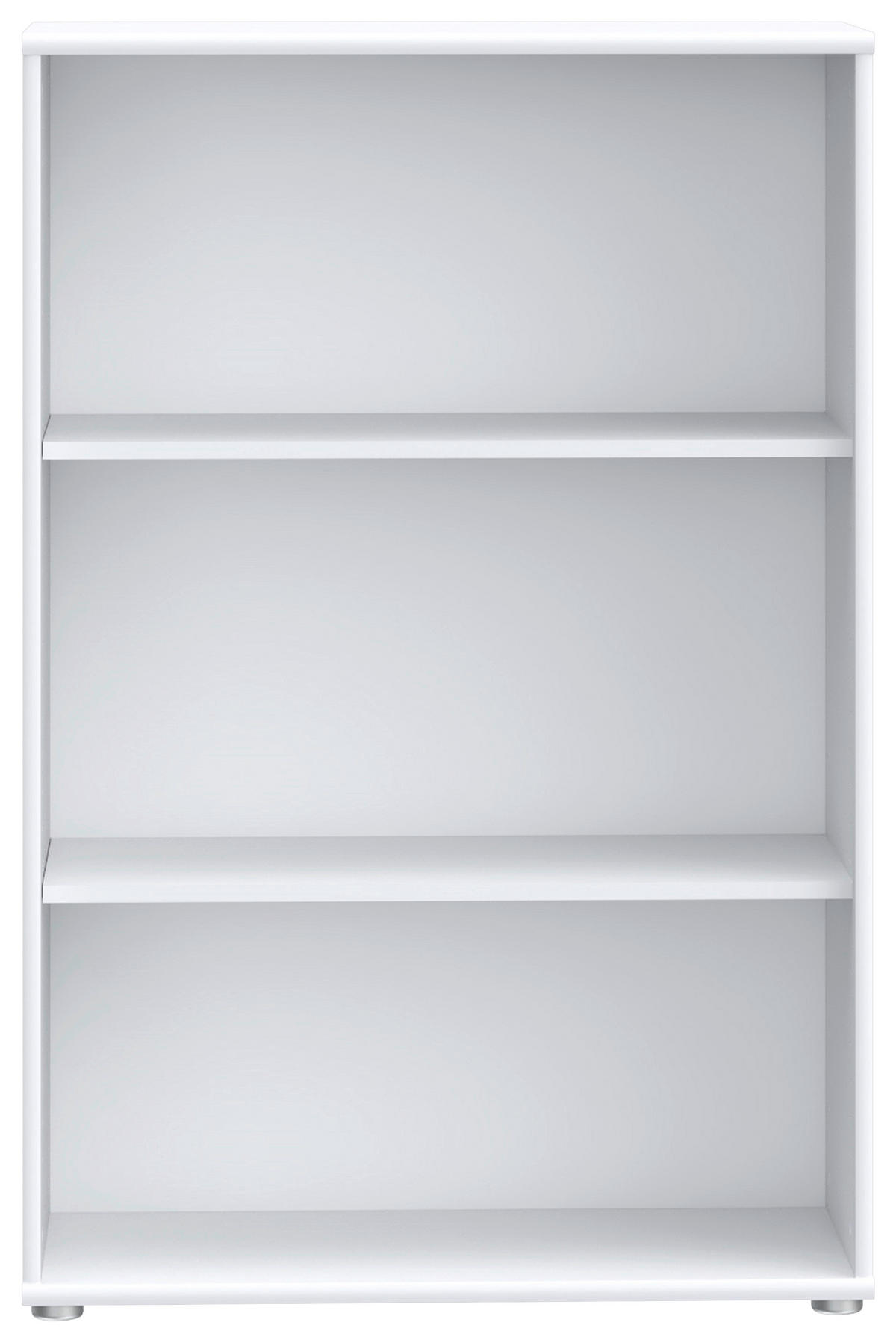 REGAL  73,7/111,1/34,8 cm Weiss  - Weiss/Alufarben, Design, Holzwerkstoff (73,7/111,1/34,8cm)
