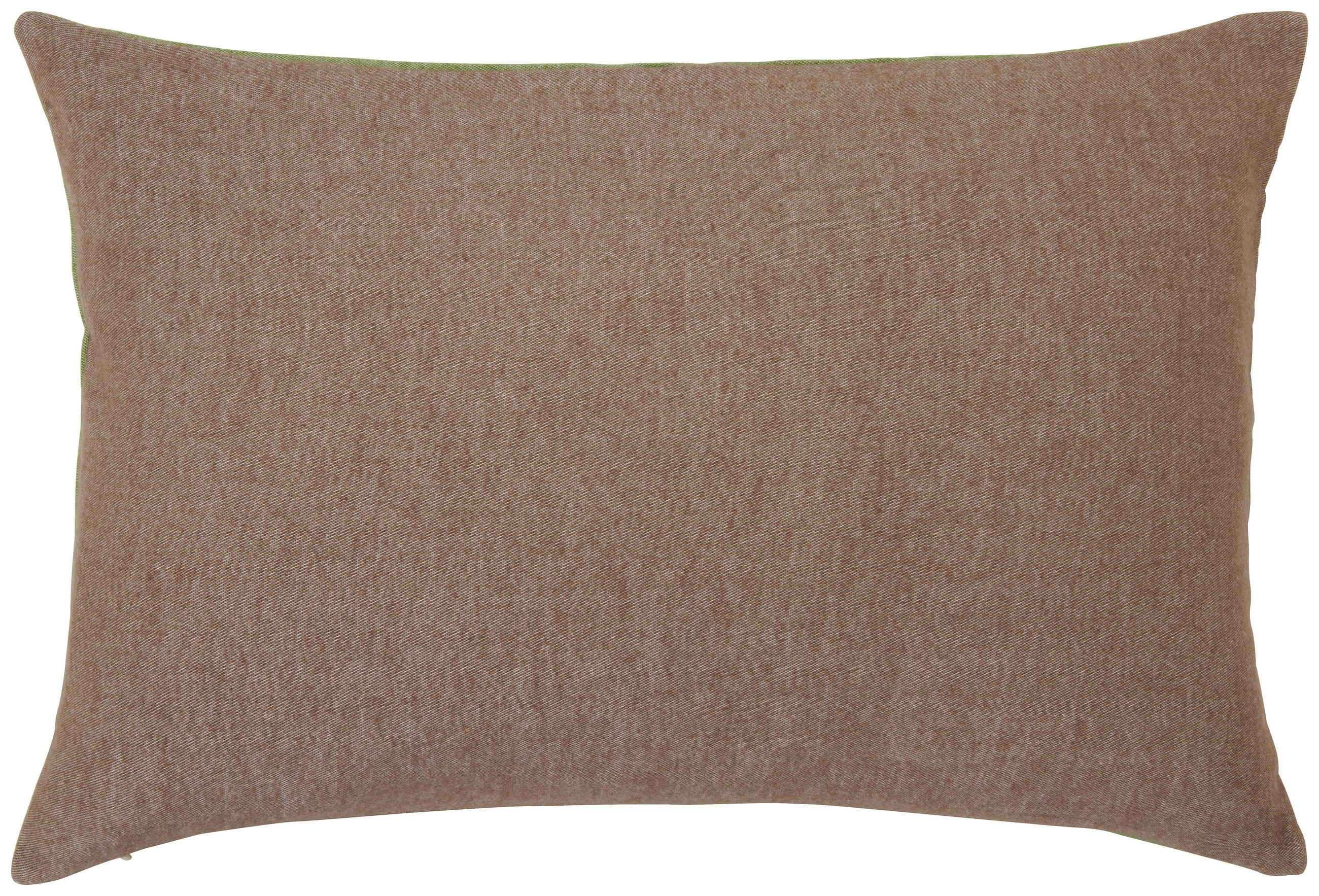 OBOUSTRANNÝ DEKORAČNÍ POLŠTÁŘ 40/60 cm - zelená/hnědá, Natur, textil (40/60cm) - Novel