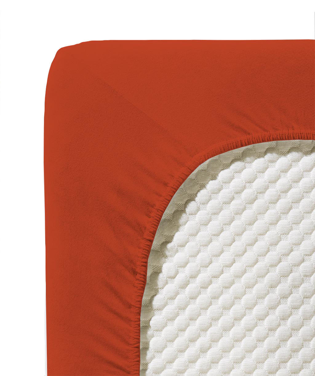 SPANNBETTTUCH Jenny C Single-Jersey - Dunkelorange, Basics, Textil (100/200cm) - Fleuresse