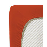 SPANNBETTTUCH Jenny C Single-Jersey  - Dunkelorange, Basics, Textil (100/200cm) - Fleuresse