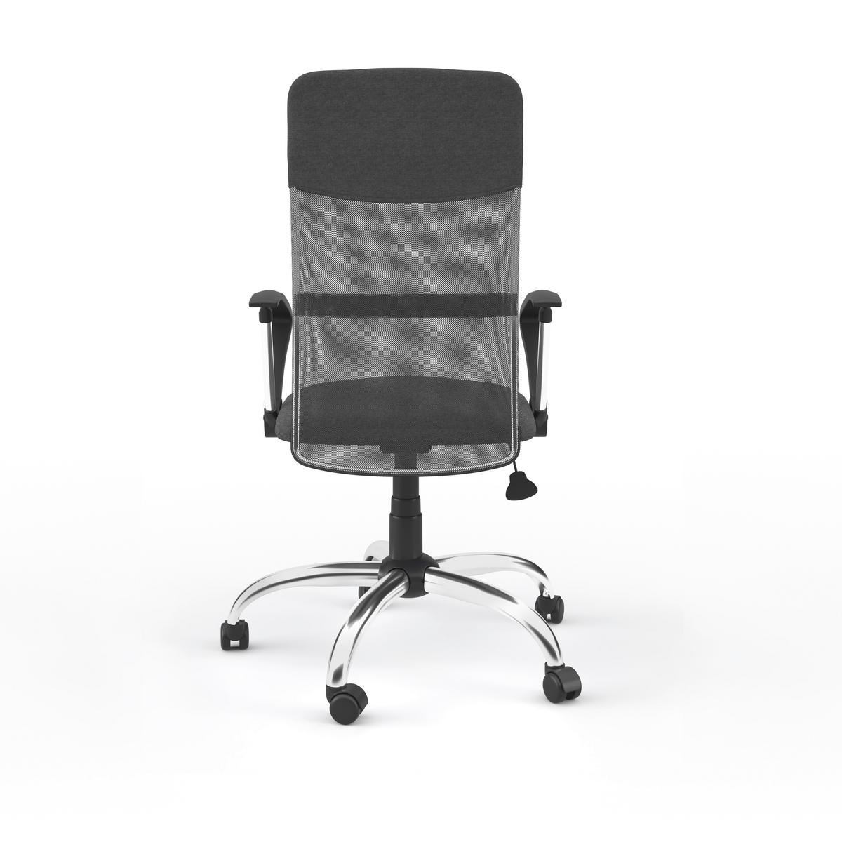DREHSTUHL Grau  - Chromfarben/Grau, Design, Leder/Holz (60/120/52cm) - MID.YOU