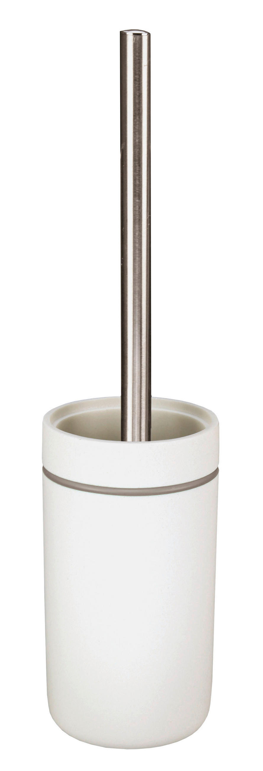 WC-BÜRSTENHALTER - Silberfarben, Basics, Kunststoff (9,1/36,8cm) - Kleine Wolke