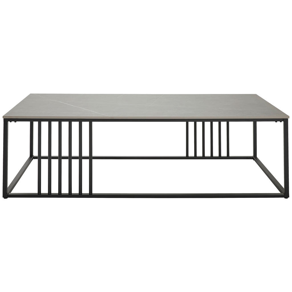 Thumbnail - Mid.you Couchtisch, Grau, Schwarz, Metall, Keramik, rechteckig, eckig, 140x40x70 cm, Wohnzimmer, Wohnzimmertische, Couch...