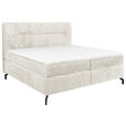 BOXSPRINGBETT 160/200 cm  in Greige  - Greige/Schwarz, Design, Textil/Metall (160/200cm) - Esposa
