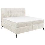 BOXSPRINGBETT 160/200 cm  in Greige  - Greige/Schwarz, Design, Textil/Metall (160/200cm) - Esposa