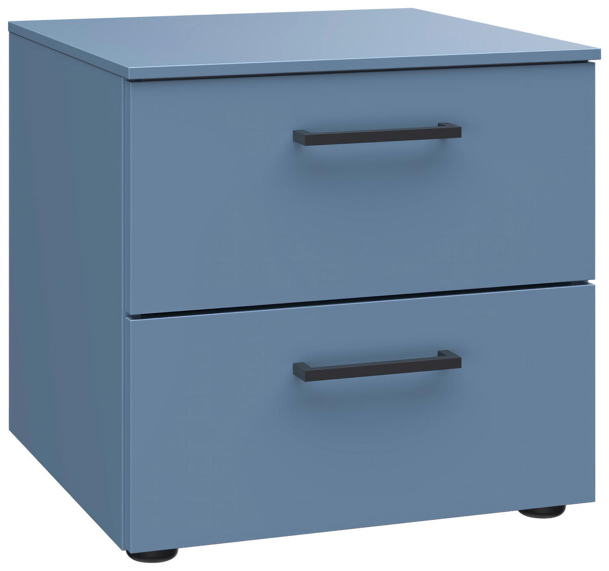 NACHTSCHRANK 42/41/41 cm  - Blau/Schwarz, Design, Holzwerkstoff/Kunststoff (42/41/41cm) - Novel