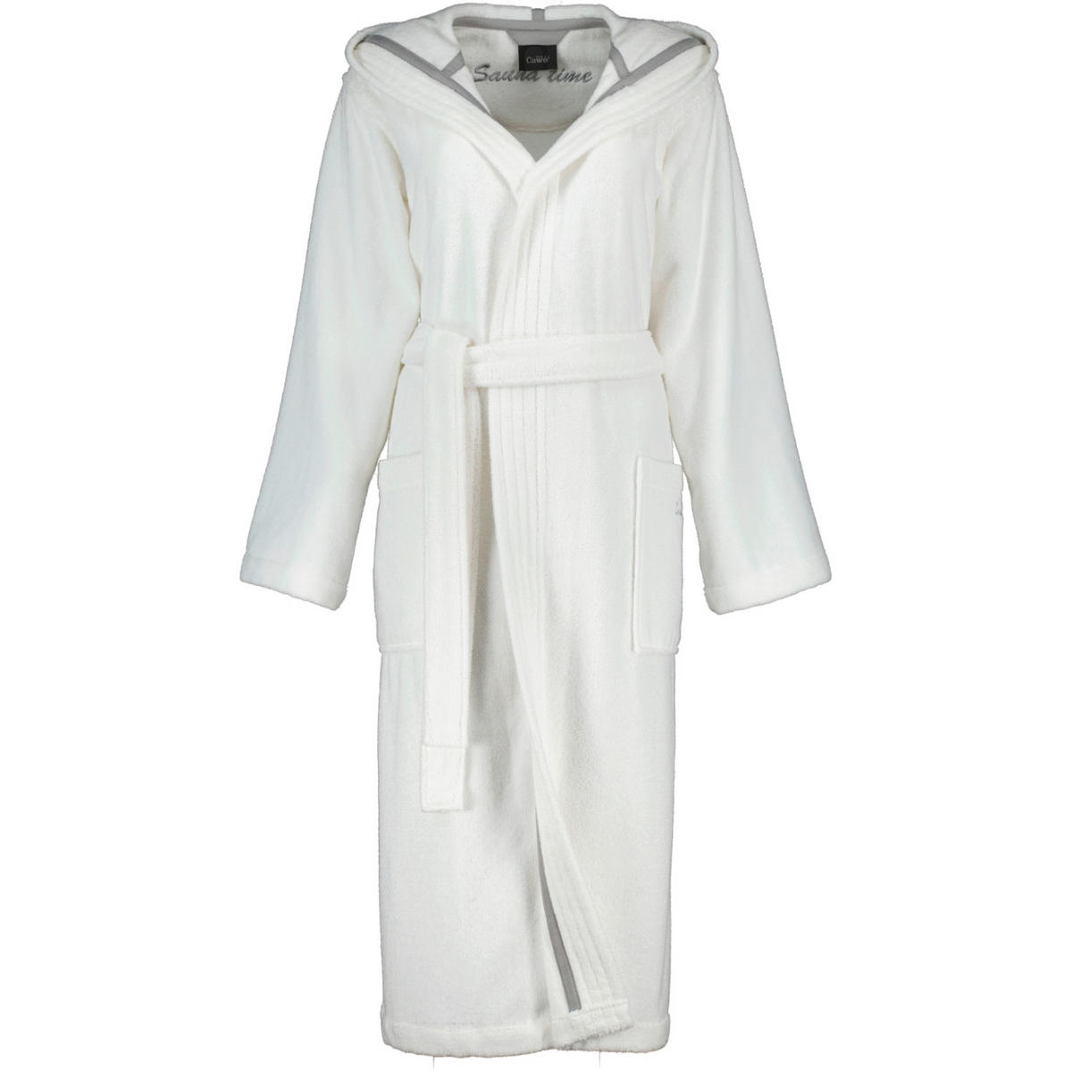 BADEMANTEL S Damen  - Weiß, Basics, Textil (Snull) - Cawoe