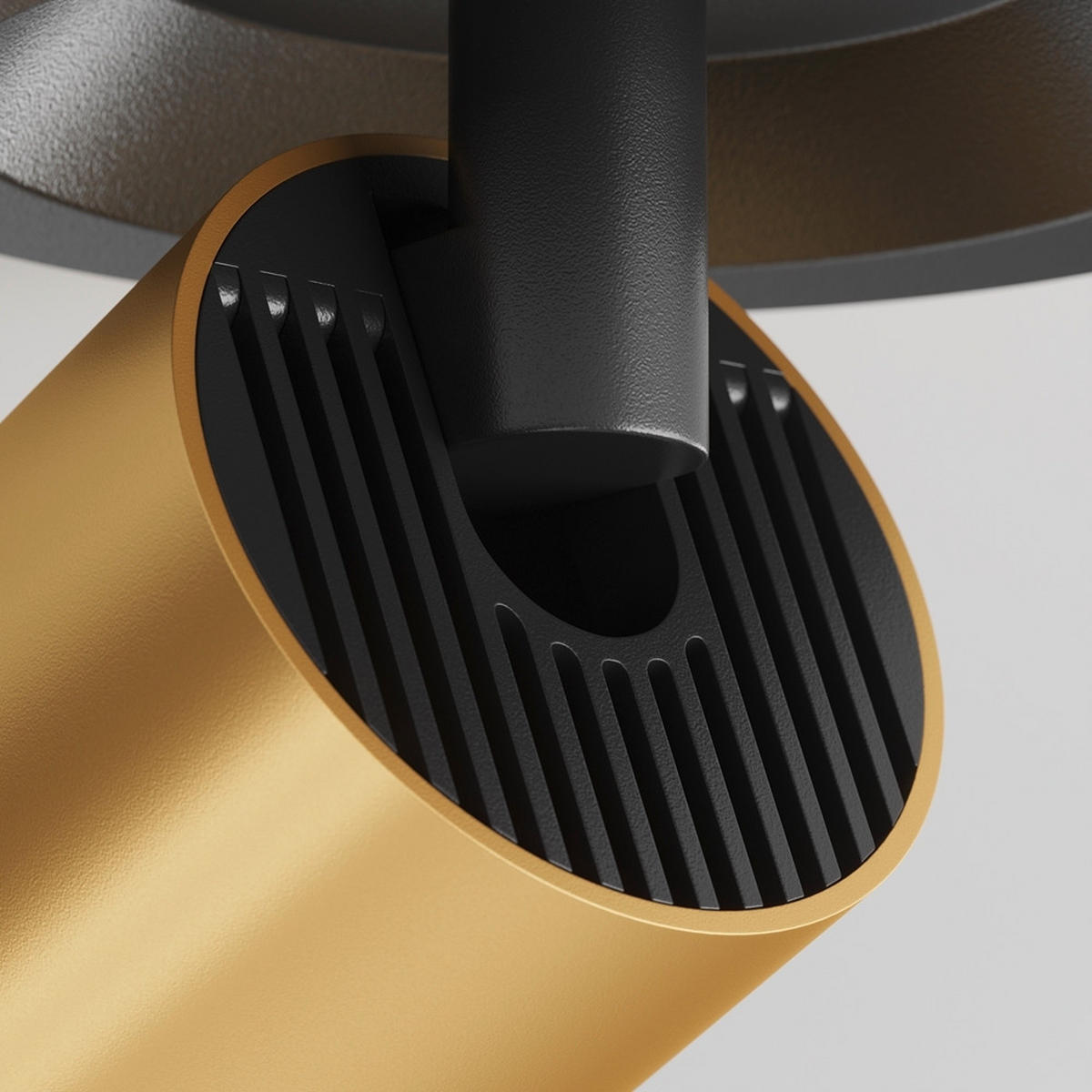 DECKENLEUCHTE  5,2/12,3 cm    - Goldfarben/Schwarz, Modern, Metall (5,2/12,3cm) - MAYTONI