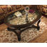 COUCHTISCH Birke, Kautschukholz furniert oval Nussbaumfarben - Nussbaumfarben, KONVENTIONELL, Glas/Holz (122/51/86cm) - Landscape COUCHTISCH Birke, Kautschukholz furniert oval Nussbaumfarben - Nussbaumfarben, KONVENTIONELL, Glas/Holz (122/51/86cm) - Landscape