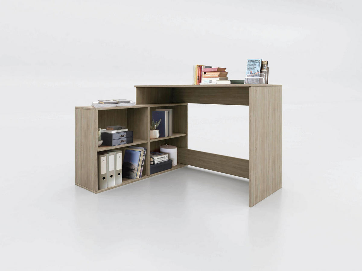 Birou - stejar Sonoma, Basics, material pe bază de lemn (120/77/50cm) - Boxxx