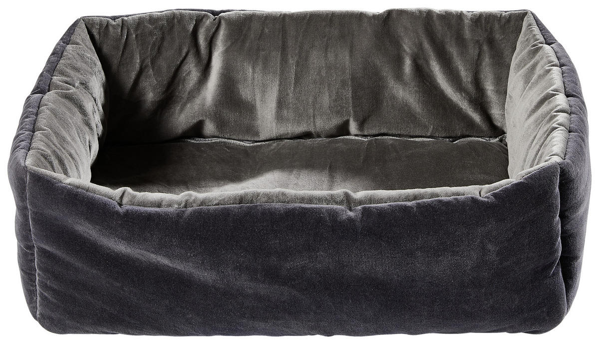 HUNDESOFA - Schwarz/Weiß, Trend, Textil (56/40/20cm) - Xora