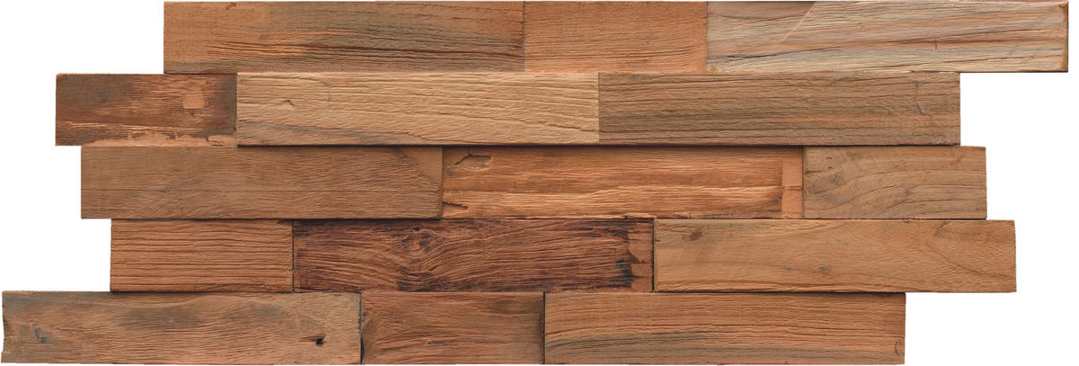 WANDVERKLEIDUNG - Braun, Basics, Holz (50/20/2cm)