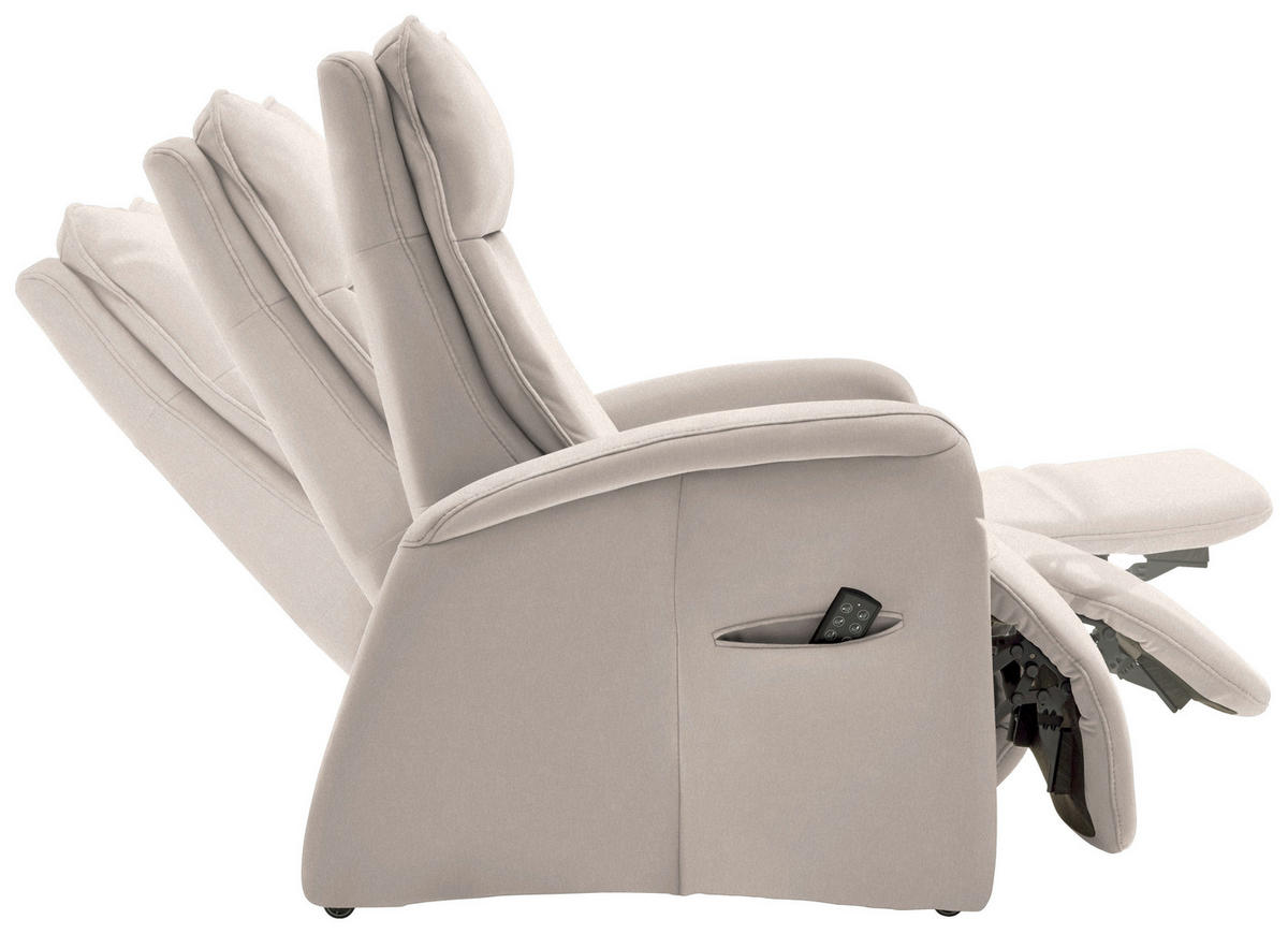 FERNSEHSESSEL in Chenille Beige  - Beige, Konventionell, Kunststoff/Textil (79-83/108/87cm) - Valdera