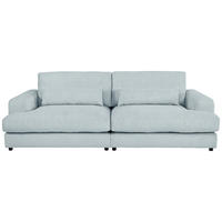 MEGASOFA Cord Salbeigrün  - Salbeigrün/Schwarz, MODERN, Kunststoff/Textil (260/85/112cm) - Lomoco