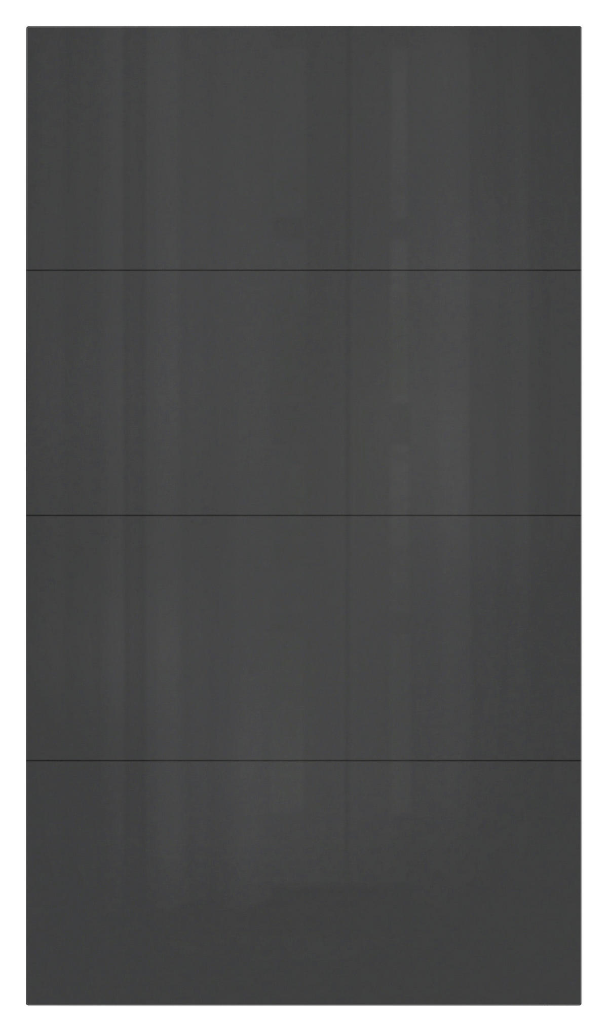 FRONTPANEELSET   - Anthrazit Hochglanz, KONVENTIONELL, Holzwerkstoff (114/202cm) - Hom`in