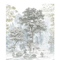 VLIESTAPETE - Blau/Braun, Basics (200/250cm) - Komar