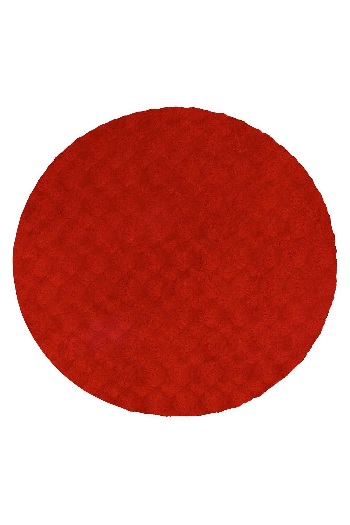 HOCHFLORTEPPICH 120/120 cm My Diamond Rot  - Rot, Design, Textil (120/120cm) - Obsession