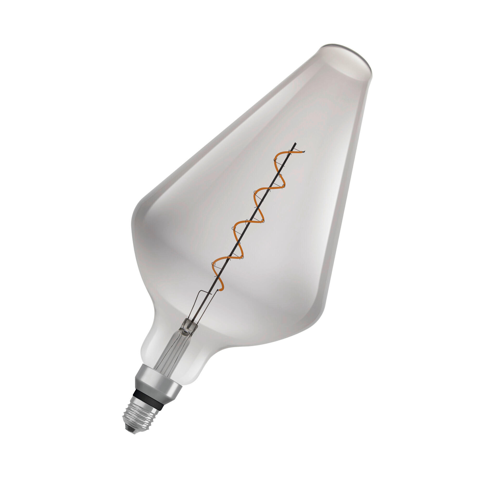 LED-LEUCHTMITTEL   E27 4 W  - Hellgrau, Basics, Glas (19,3/40cm) - Osram