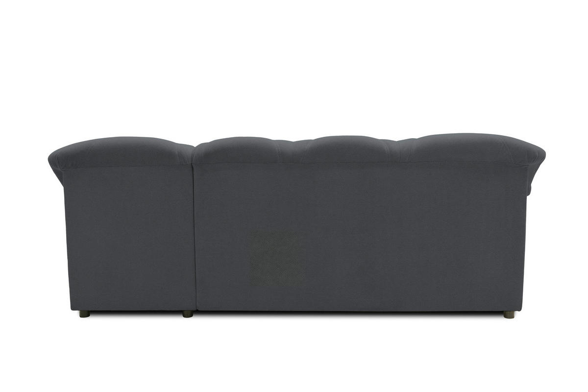 ECKSOFA FLORES FK Dunkelgrau Mikrofaser  - Dunkelgrau/Schwarz, KONVENTIONELL, Kunststoff/Textil (231/142cm) - MID.YOU