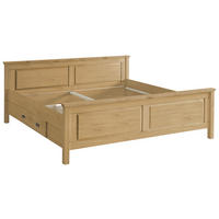 BETT 200/200 cm,  in Laugenfarbig, Bettschublade,  - Laugenfarbig, ROMANTIK / LANDHAUS, Holz (200/200cm) - Boxxx
