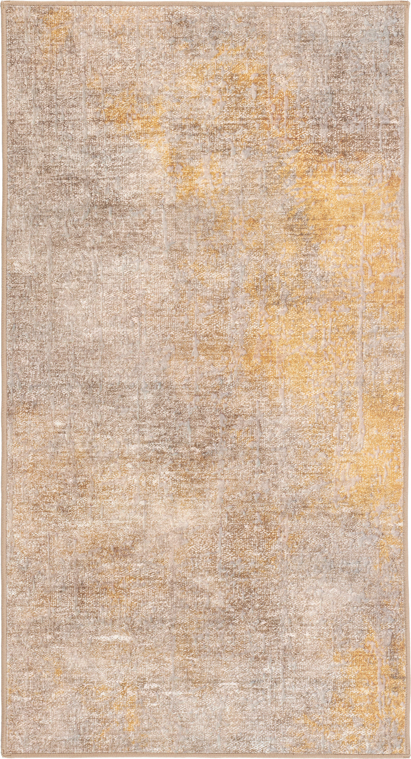 VINTAGE-TEPPICH 80/150 cm ONDEA ONIS, waschbar Taupe, Goldfarben, Greige  - Taupe/Greige, Design, Kunststoff/Textil (80/150cm) - Lindorug