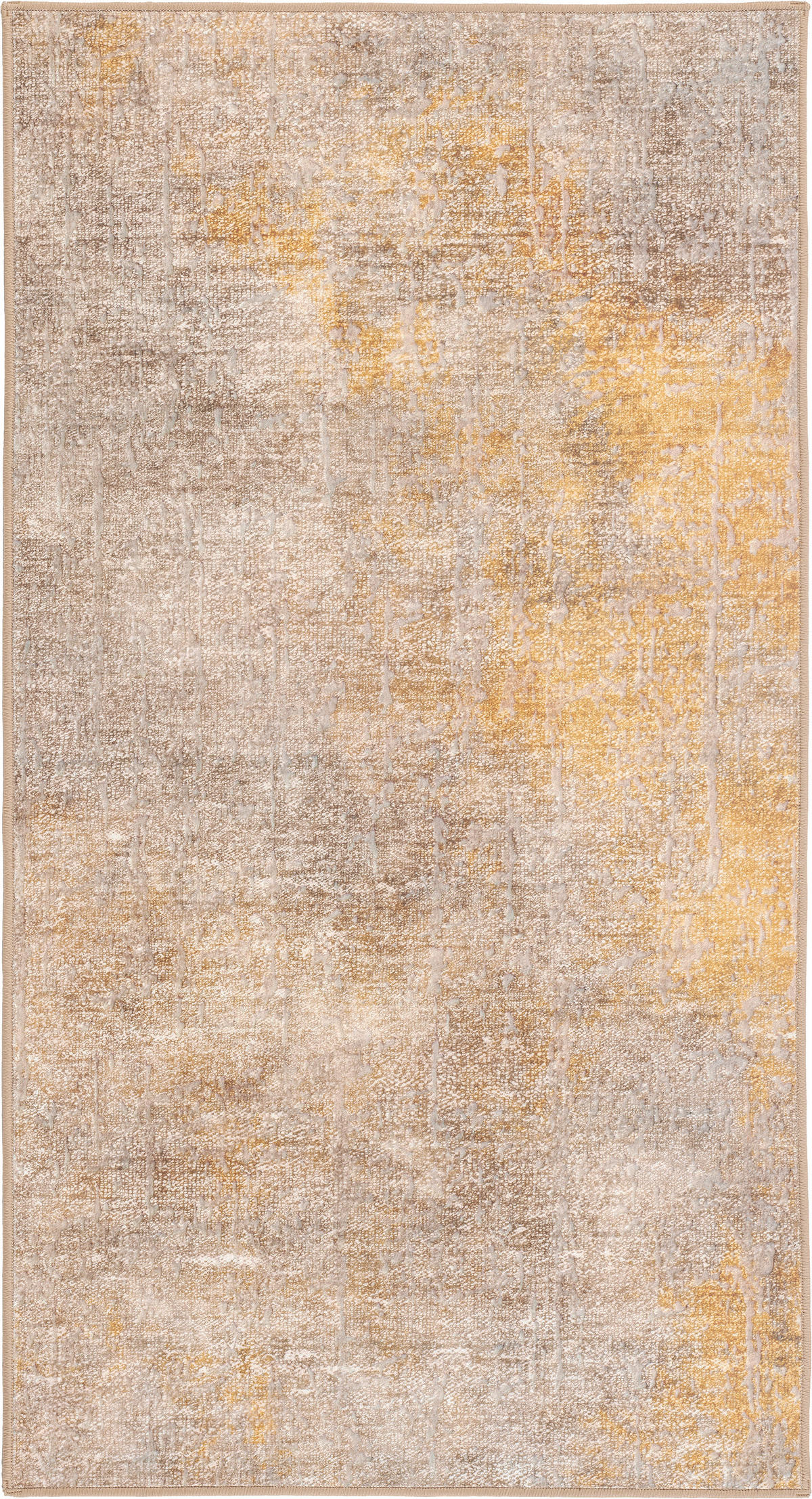 VINTAGE-TEPPICH 80/150 cm ONDEA ONIS, waschbar Taupe, Goldfarben, Greige  - Taupe/Greige, Design, Kunststoff/Textil (80/150cm) - Lindorug