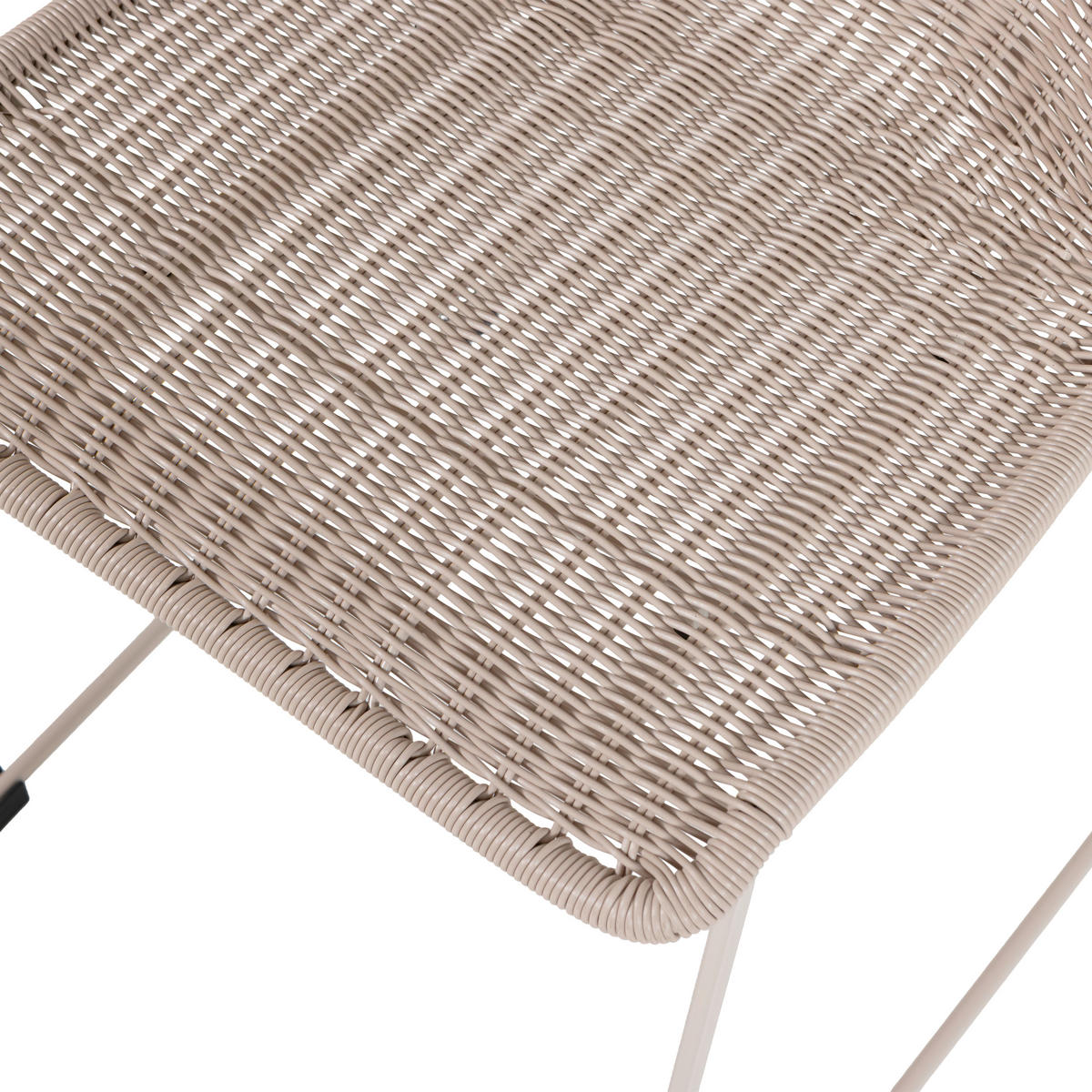 GARTENSTUHL-SET Eisen Sandfarben  - Sandfarben, MODERN, Kunststoff/Metall (55/78/54cm) - Livetastic