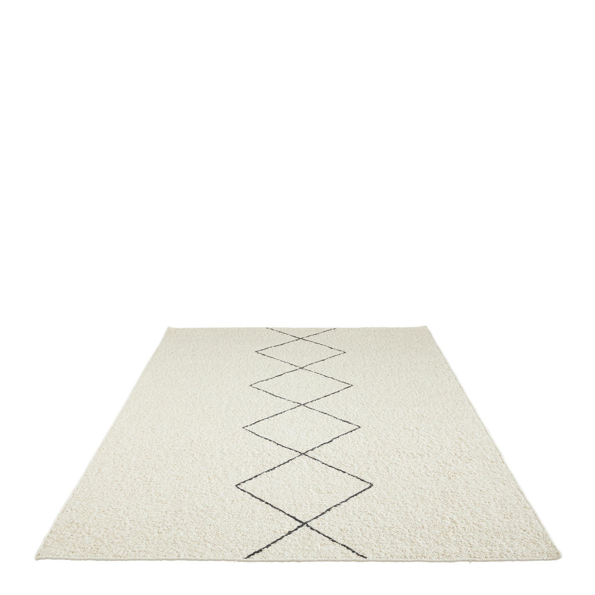 HANDWEBTEPPICH 70/130 cm Atlas Weiß  - Weiß, Natur, Textil (70/130cm) - Linea Natura