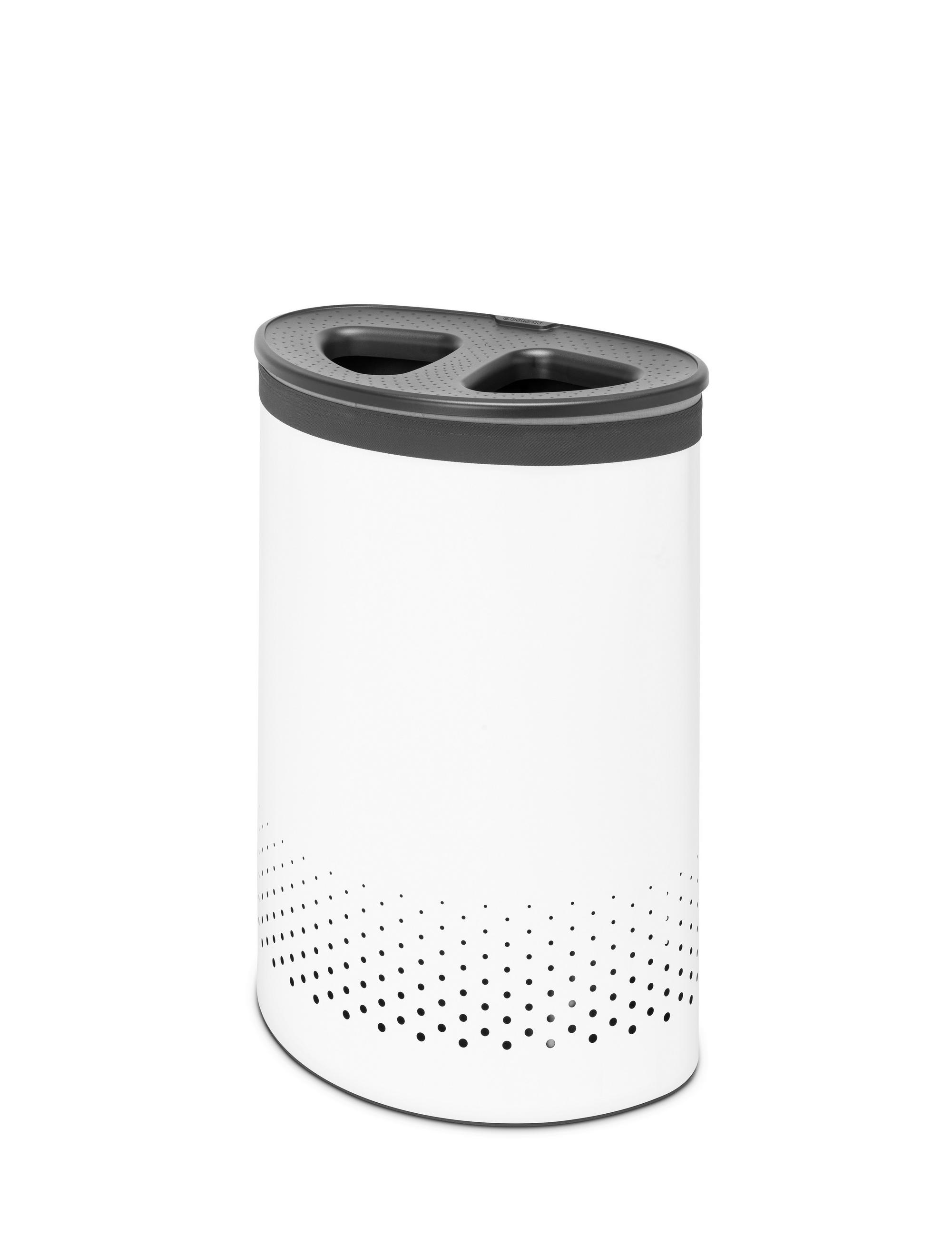 SZENNYESTARTÓ - fehér, Design, fém (55l) - Brabantia
