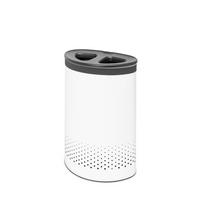 SZENNYESTARTÓ - fehér, Design, fém (55l) - Brabantia
