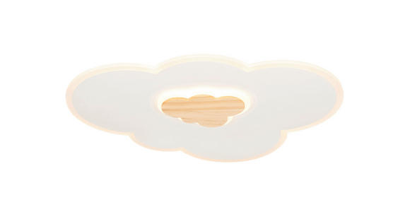 LED-DECKENLEUCHTE 60/45/6 cm   - Naturfarben/Weiß, LIFESTYLE, Holz/Kunststoff (60/45/6cm) - Novel