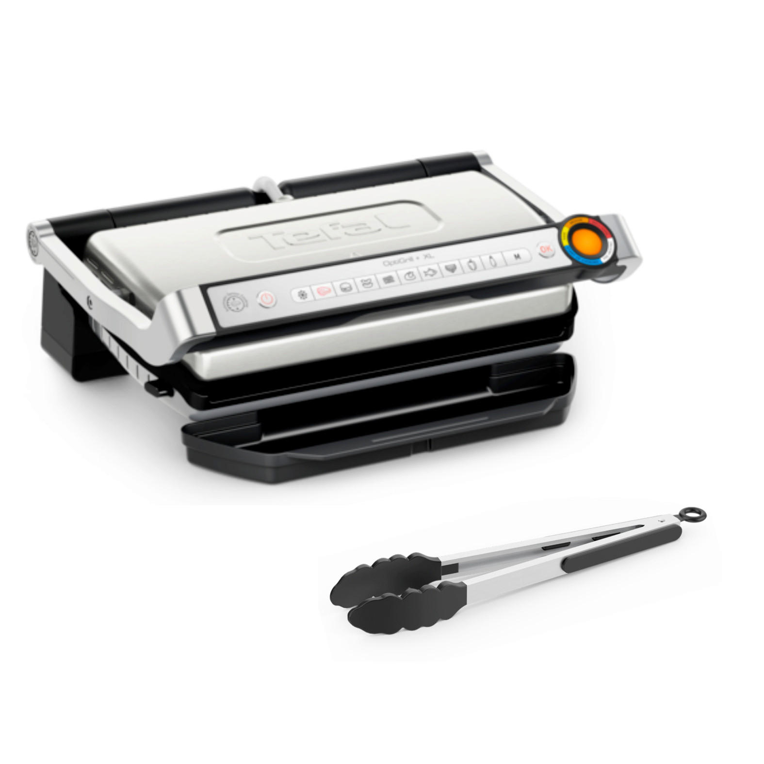KONTAKTNI ŽAR - srebrne barve, Basics, kovina (36.5/44.5/17.5cm) - Tefal