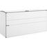 LOWBOARD lackiert Weiß - Schwarz/Weiß, Design (128/64/45cm) - Hülsta - Now