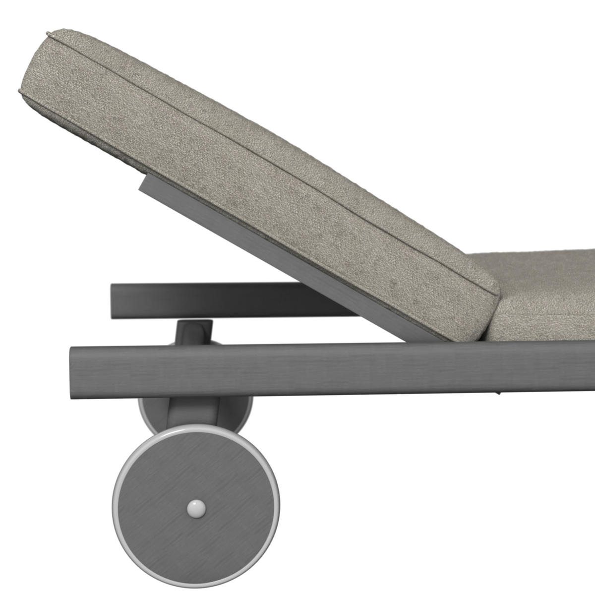 SONNENLIEGE 205/38,5/80 cm Esche  - Taupe/Anthrazit, ROMANTIK / LANDHAUS, Holz/Textil (205/38,5/80cm) - Dieter Knoll