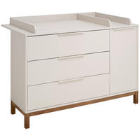 WICKELKOMMODE Matteo  - Kaschmir/Nussbaumfarben, Basics, Holz/Holzwerkstoff (139/91-99/45-77cm) - Jimmylee