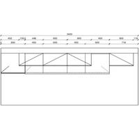 KÜCHENLEERBLOCK 330 cm   in Dunkelgrün, Wildeiche  - Wildeiche/Dunkelgrün, KONVENTIONELL, Holzwerkstoff/Metall (330cm) - Express