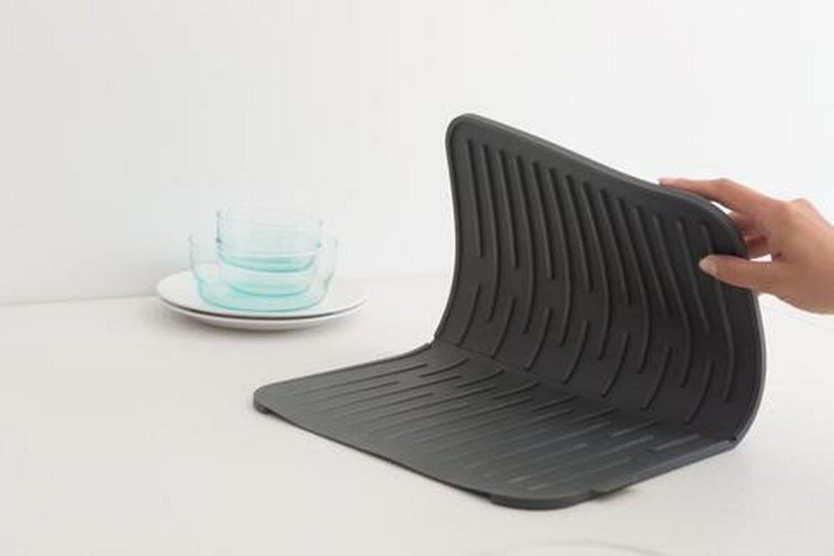 ABTROPFMATTE  - Dunkelgrau, Design, Kunststoff (32,5/43,8/0,9cm) - Brabantia