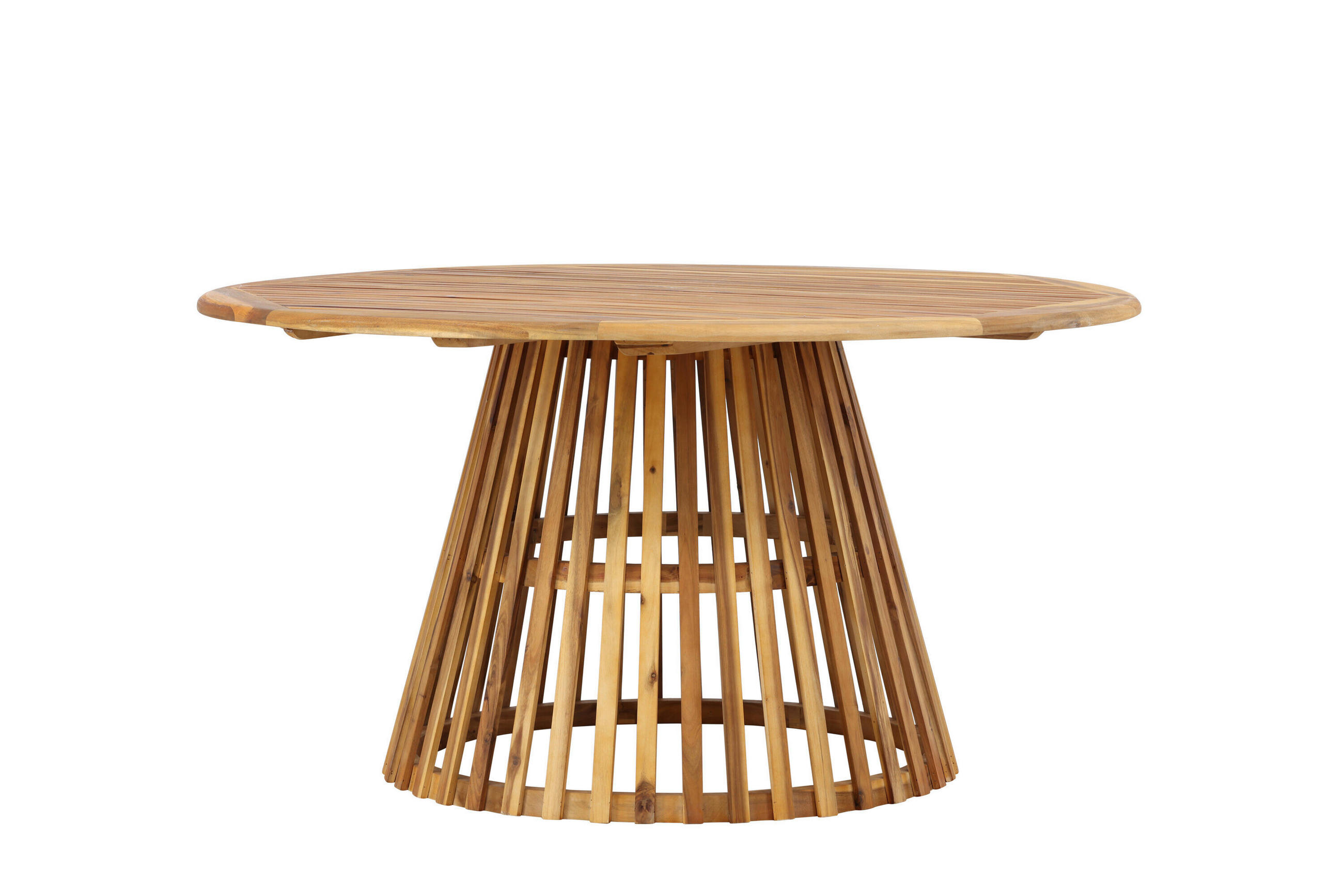 UTEBORD trä rund  - akaciefärgad, Modern, trä (150/75cm) - Gardenson