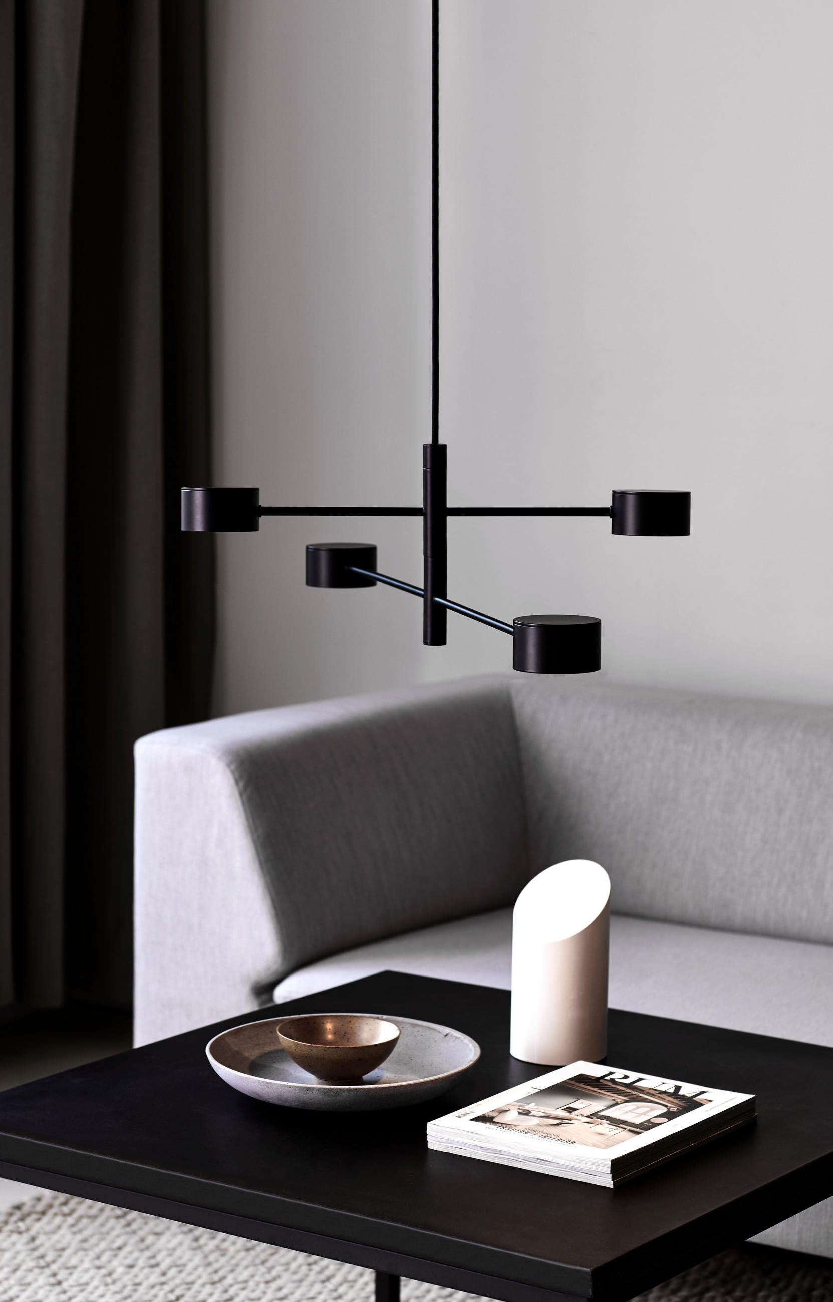 HÄNGELEUCHTE 89,6/8,5 cm   - Schwarz, Basics, Metall (89,6/8,5cm) - Nordlux