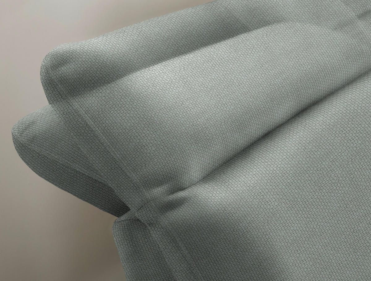 ECKSOFA in Webstoff Grau  288/179-202 cm  - Schwarz/Grau, Design, Textil/Metall (288/179-202cm) - Stylife