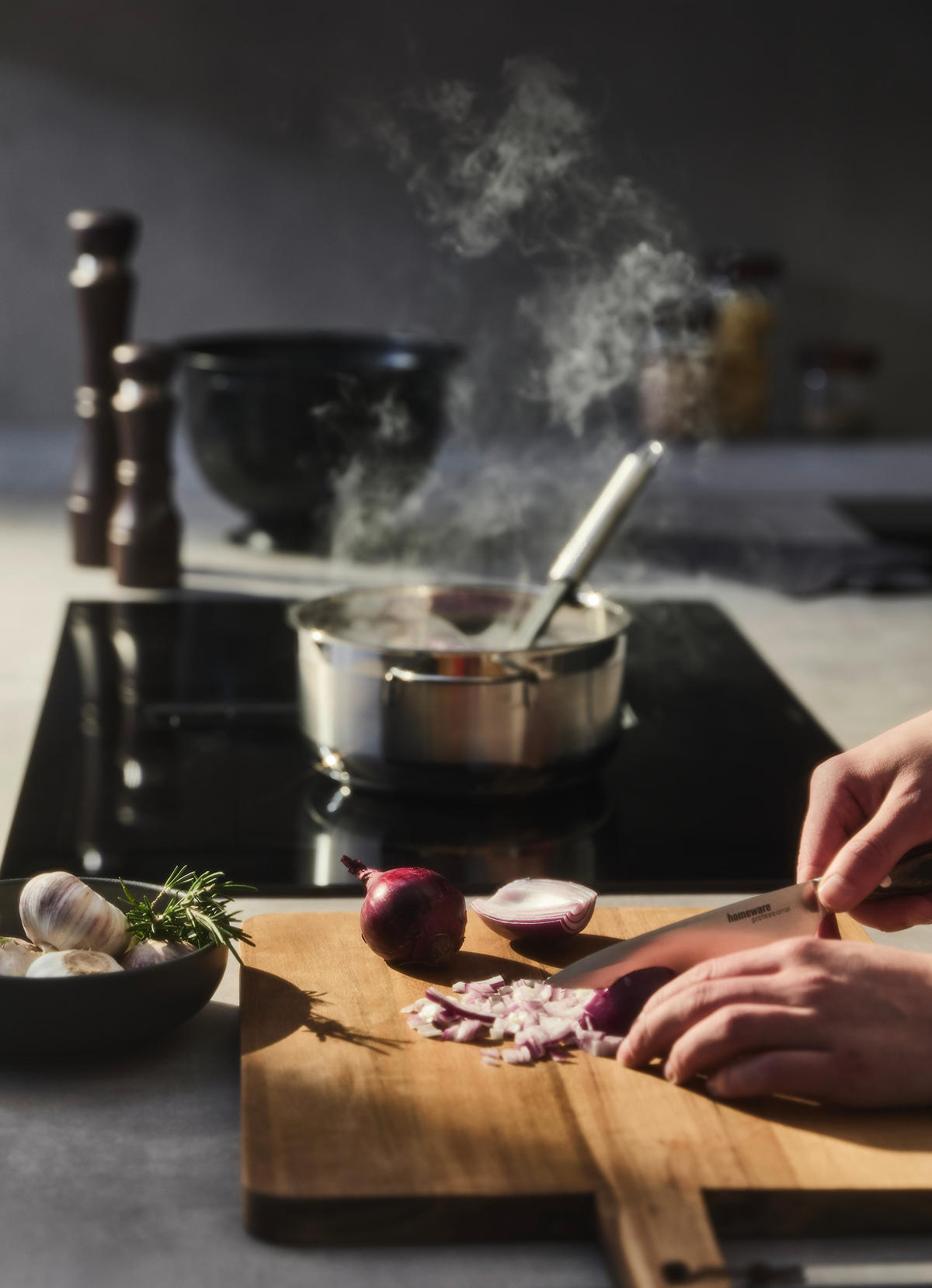 SCHNEIDEBRETT Holz Akazie  - Naturfarben, Basics, Holz (48/31/2cm) - Homeware Profession.