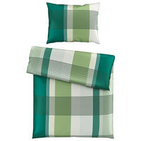 POSTEĽNÁ BIELIZEŇ, satén, zelená, 140/200 cm - zelená, Konventionell, textil (140/200cm) - Boxxx